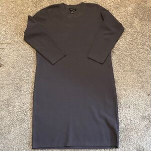 Club Monaco Women's Ribbed Gray Dress